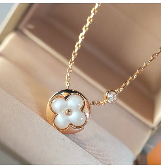 [Love Lucky]SUN MOP GOLD 1 DIAMANT HALSKETTE