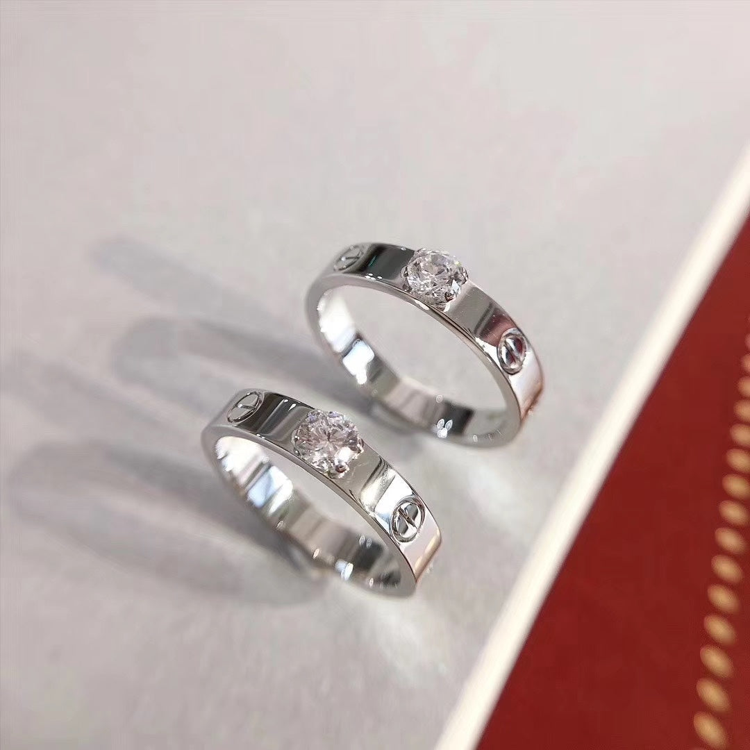 [ラブラッキー]ラブリング 3.6MM 1ビッグダイヤモンド