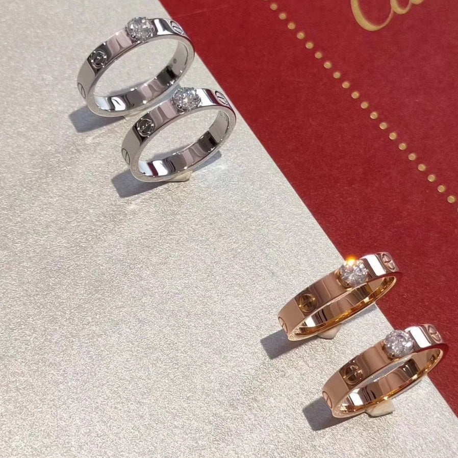 [ラブラッキー]ラブリング 3.6MM 1ビッグダイヤモンド