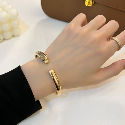 [Love Lucky] PANTHERE GOLD OFFENES ARMBAND