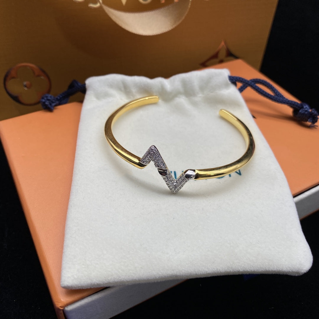 [Love Lucky]VOLTE UPSITEN DOWN DIAMANT GOLD OFFENES ARMBAND