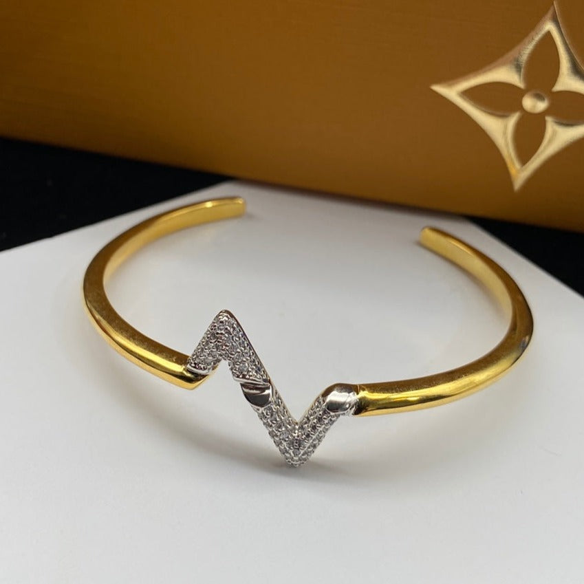 [Love Lucky]VOLTE UPSITEN DOWN DIAMANT GOLD OFFENES ARMBAND