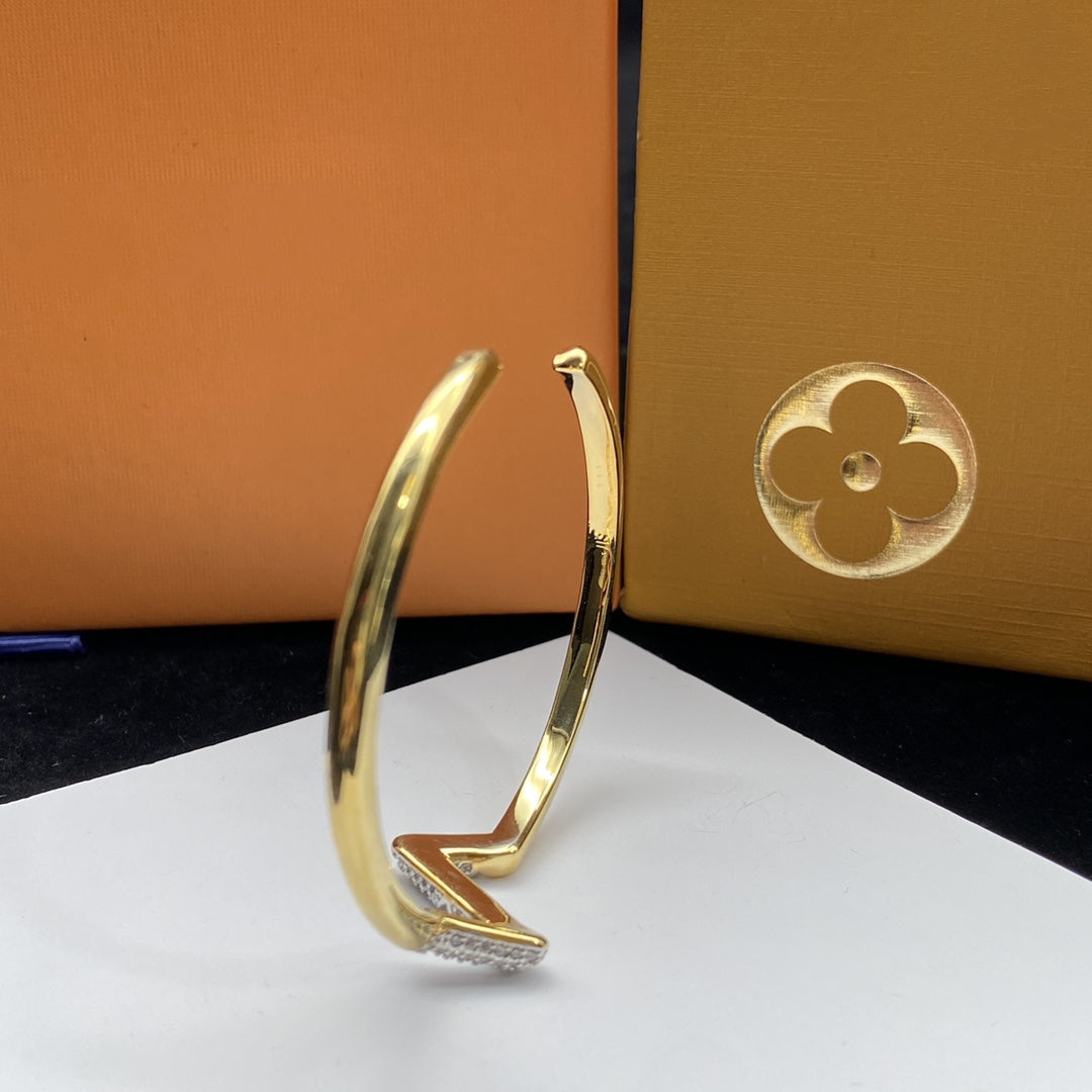 [Love Lucky]VOLTE UPSITEN DOWN DIAMANT GOLD OFFENES ARMBAND