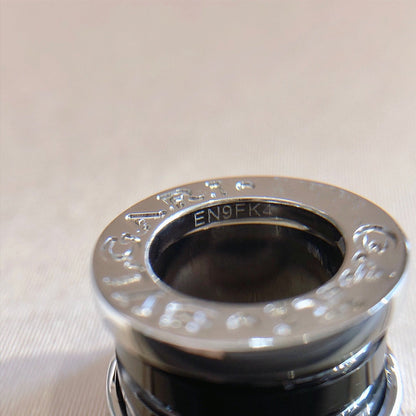 [Love Lucky]ZERO 1 SCHWARZE KERAMIK-SILBER-HALSKETTE