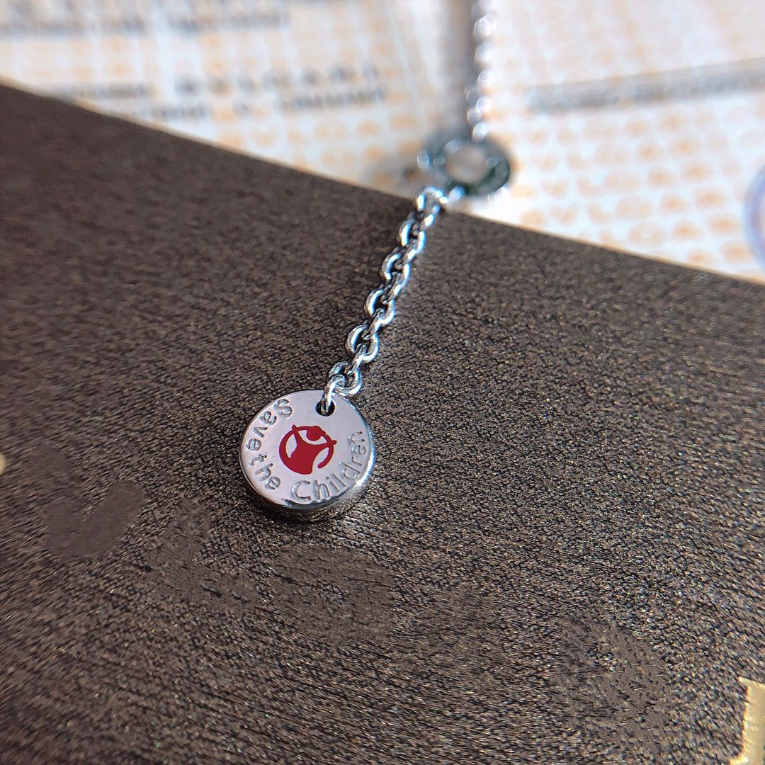 [Love Lucky]ZERO 1 SCHWARZE KERAMIK-SILBER-HALSKETTE