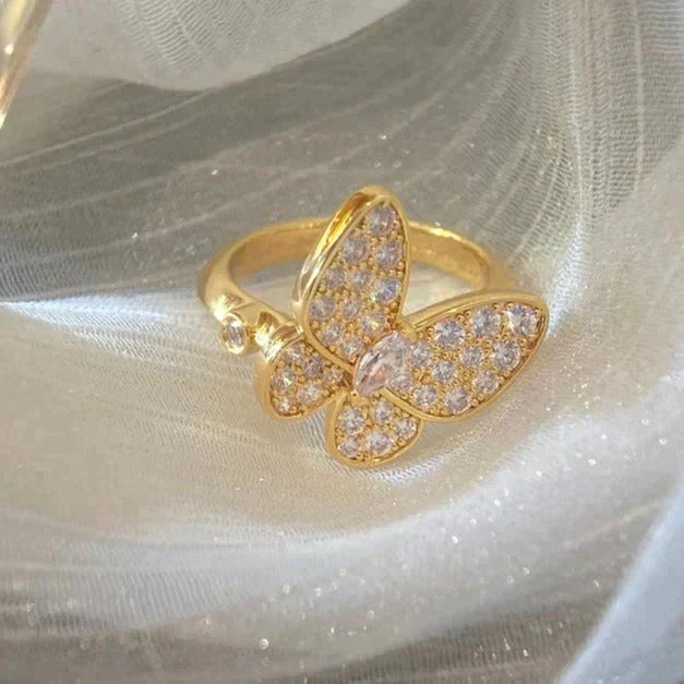 [Love Lucky]BUTTERFLY DIAMOND RING