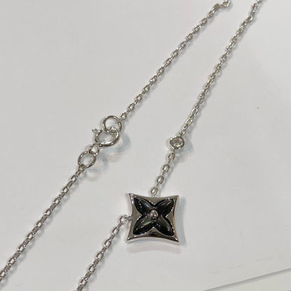 [Love Lucky]Stern schwarz Mop Halskette