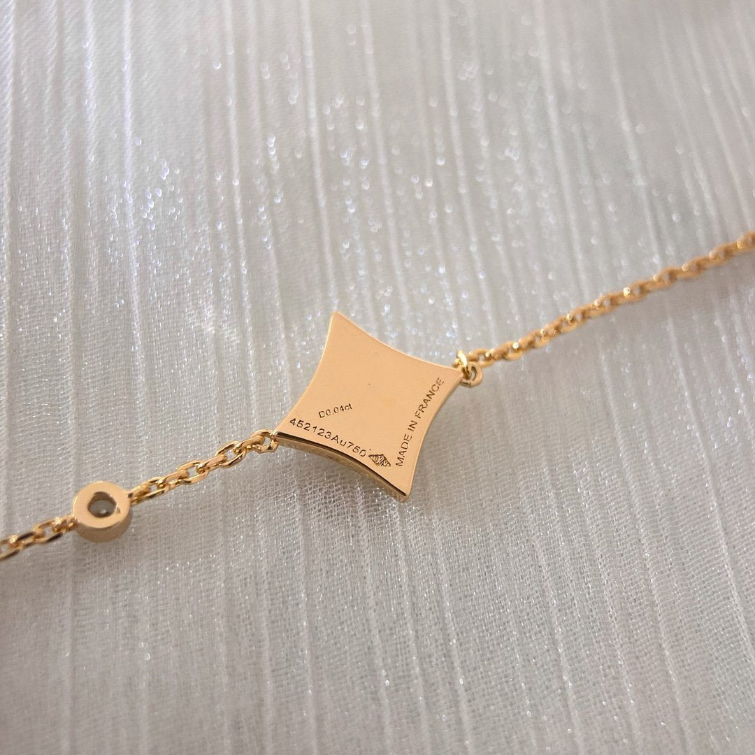 [Love Lucky]Farbstern Roségold Diamant Armband