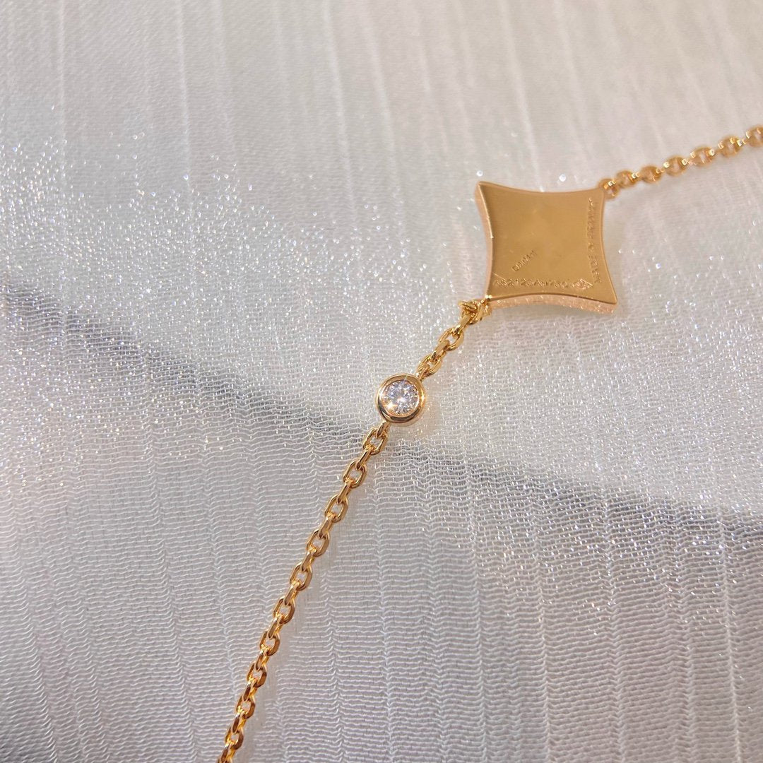 [Love Lucky] COLOR STAR KARNEOL ROSA GOLD DIAMANT ARMBAND