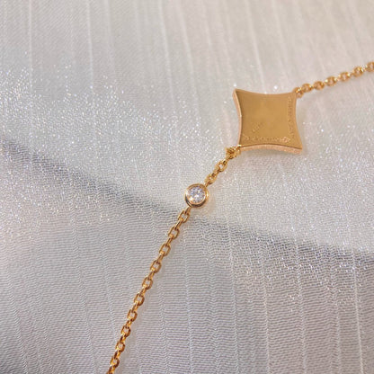 [Love Lucky] COLOR STAR KARNEOL ROSA GOLD DIAMANT ARMBAND