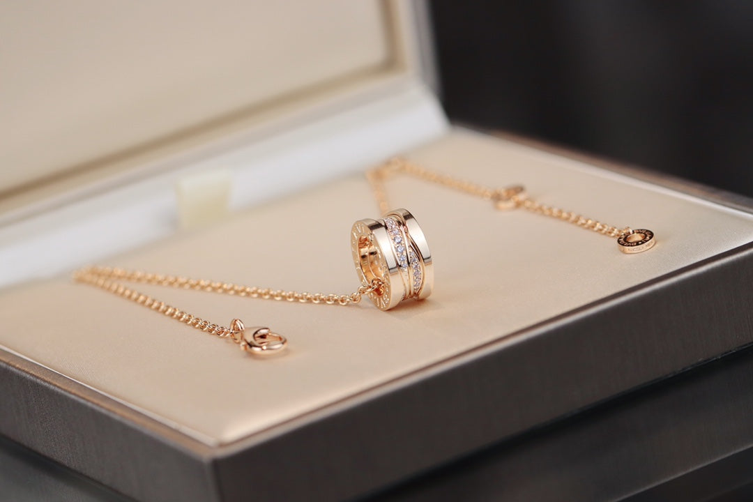 [Love Lucky]ZERO 1 ROSA GOLD DIAMANT HALSKETTE