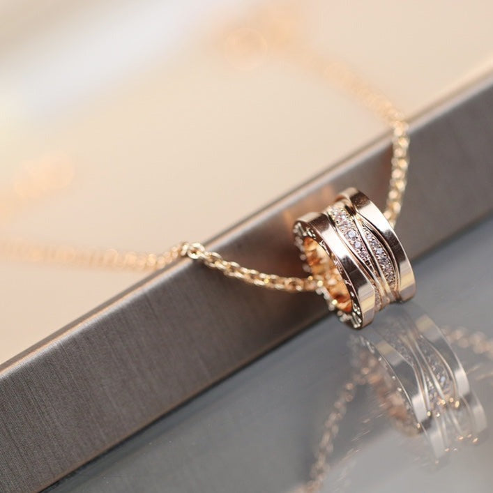 [Love Lucky]ZERO 1 ROSA GOLD DIAMANT HALSKETTE