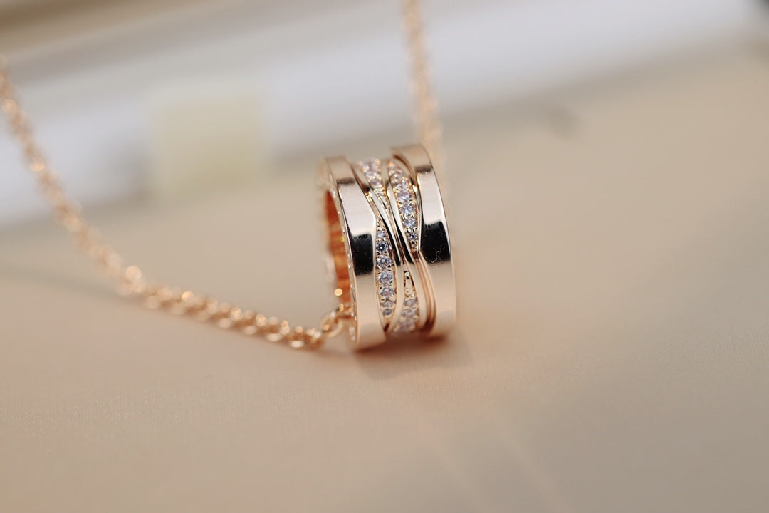 [Love Lucky]ZERO 1 ROSA GOLD DIAMANT HALSKETTE