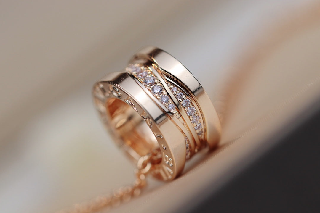 [Love Lucky]ZERO 1 ROSA GOLD DIAMANT HALSKETTE