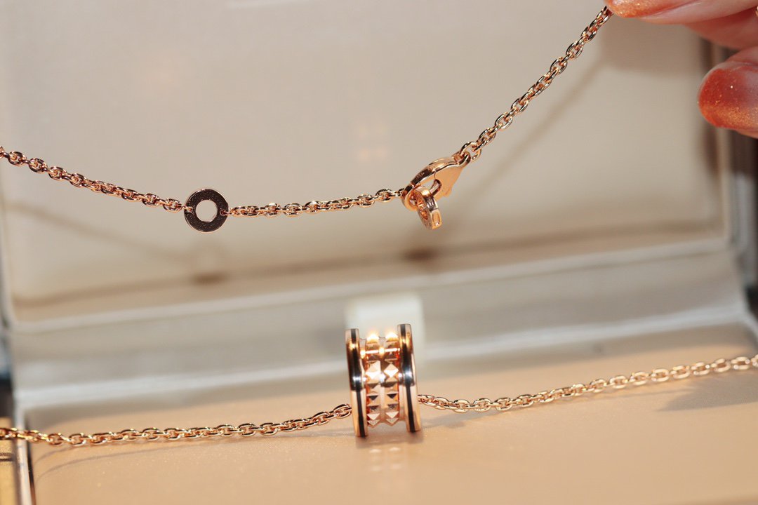 [Love Lucky]ZERO 1 ROCK ANHÄNGER ROSA GOLD SCHWARZ HALSKETTE