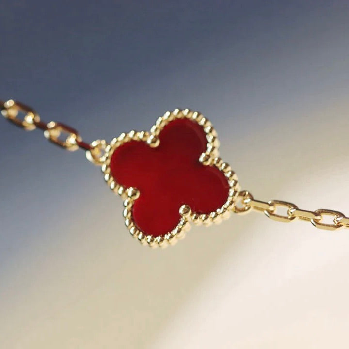 [Love Lucky]CLOVER 20 Motive Karneol Halskette