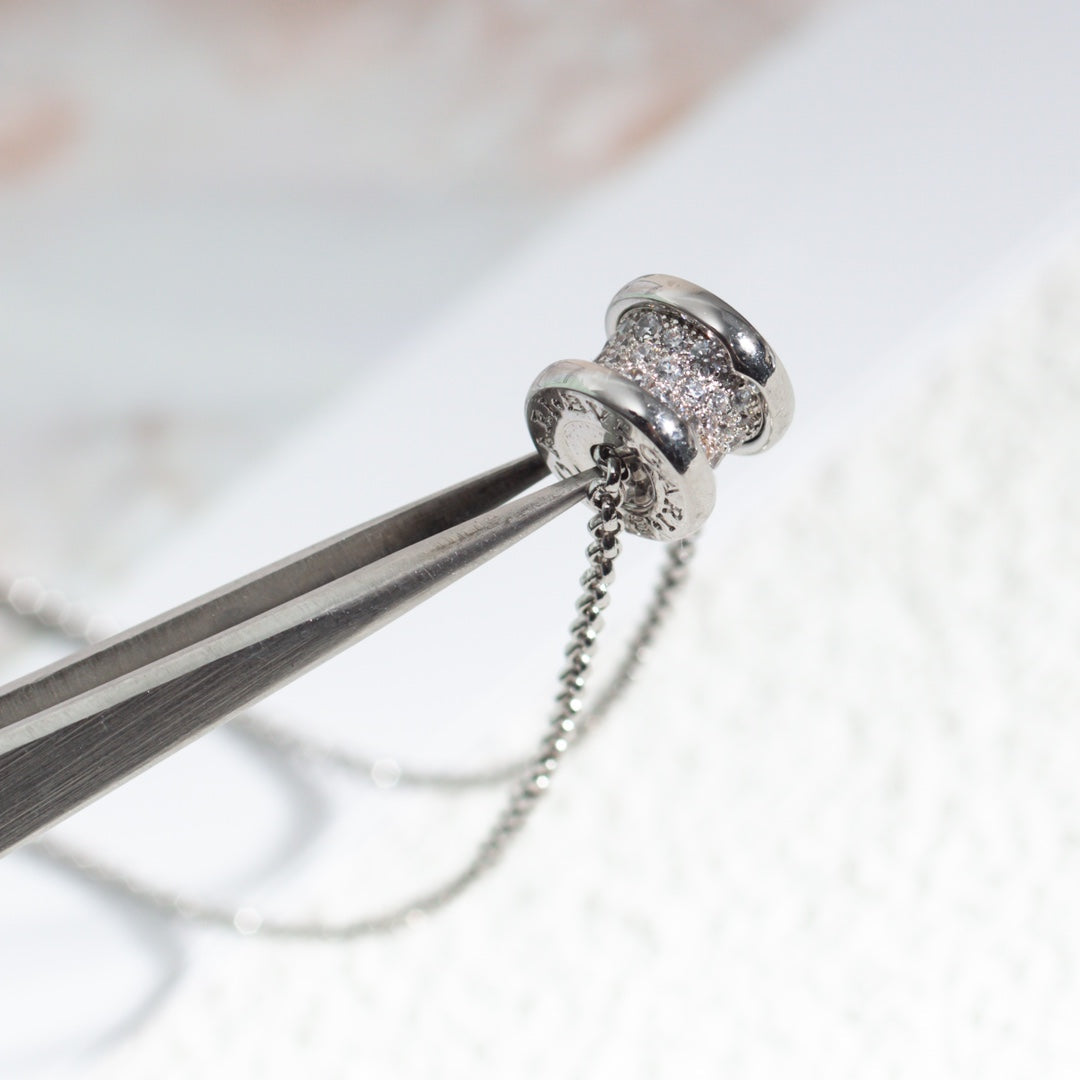[Love Lucky]ZERO 1 SILBERNE DIAMANT-HALSKETTE