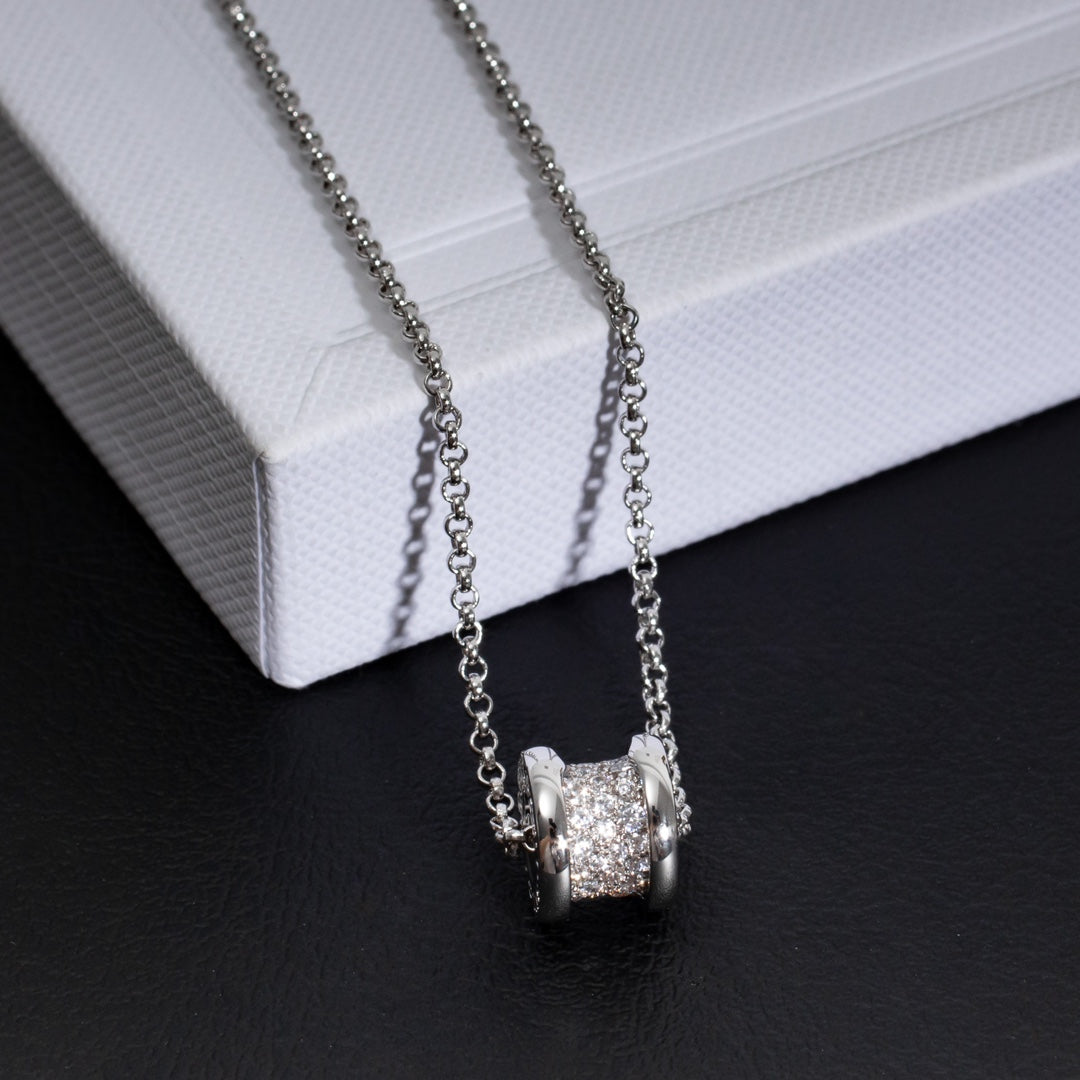 [Love Lucky]ZERO 1 SILBERNE DIAMANT-HALSKETTE