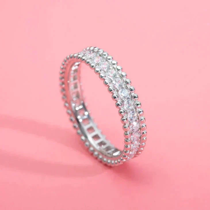 [Love Lucky]PERLEE DIAMOND SILVER RING