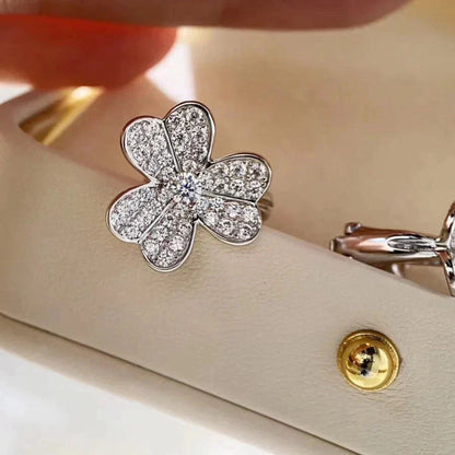 [Love Lucky]CLOVER COMOS DIAMANT OHRRINGE SILBER