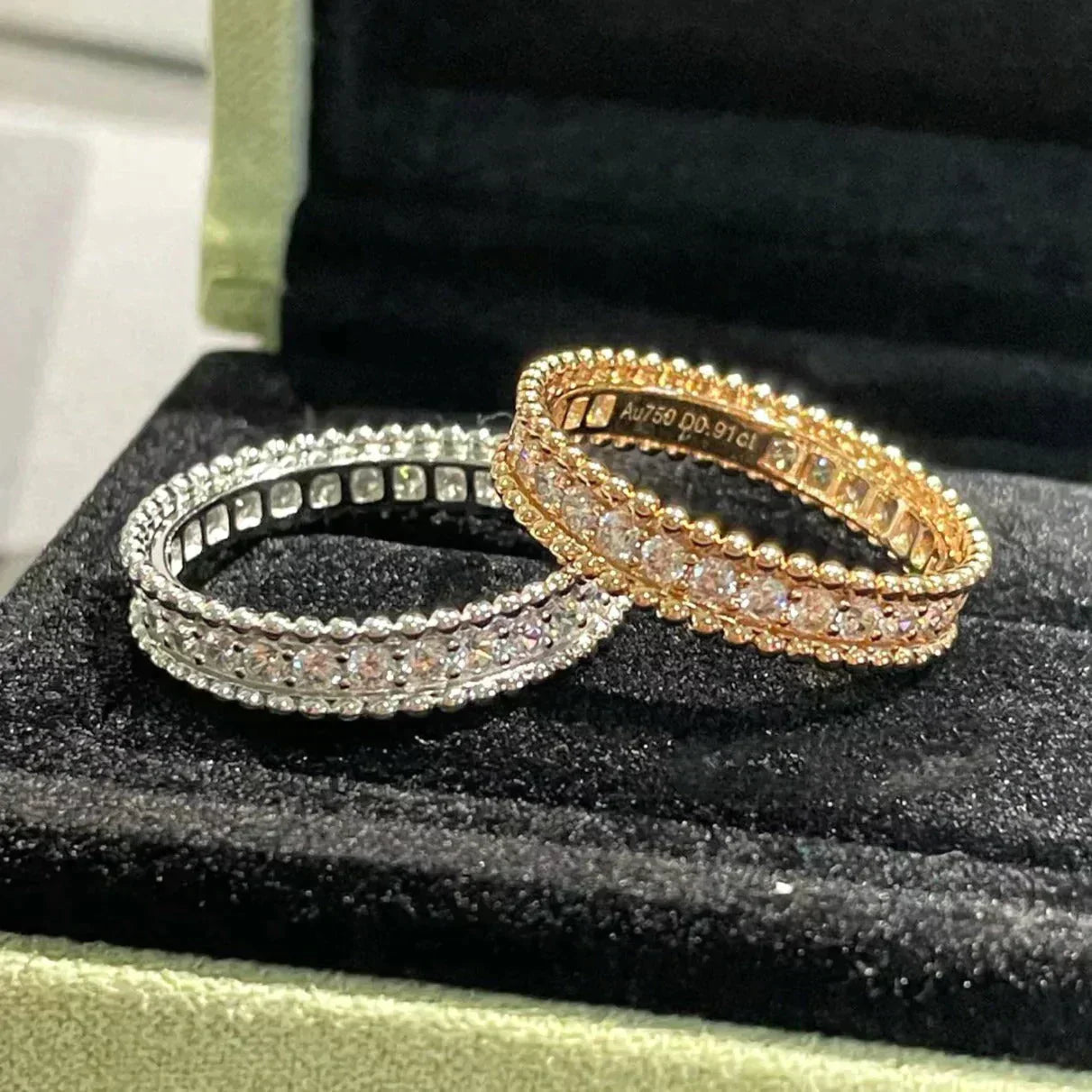 [Love Lucky]PERLEE DIAMOND ROSE GOLD RING