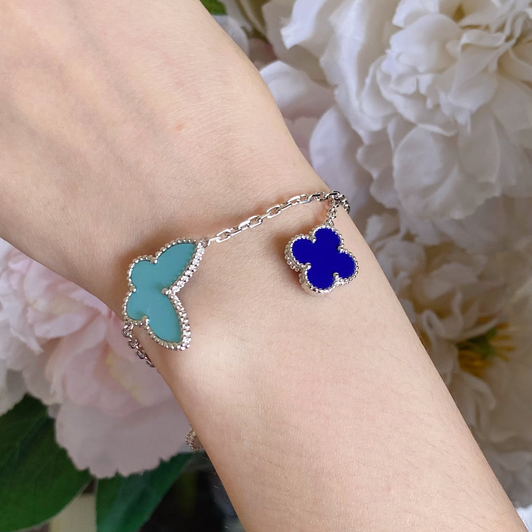 [Love Lucky]LUCKY SPRING SILBERARMBAND 4 MOTIV