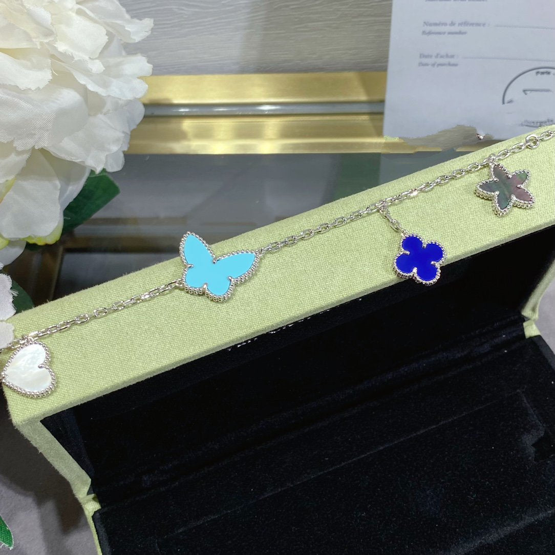 [Love Lucky]LUCKY SPRING SILBERARMBAND 4 MOTIV
