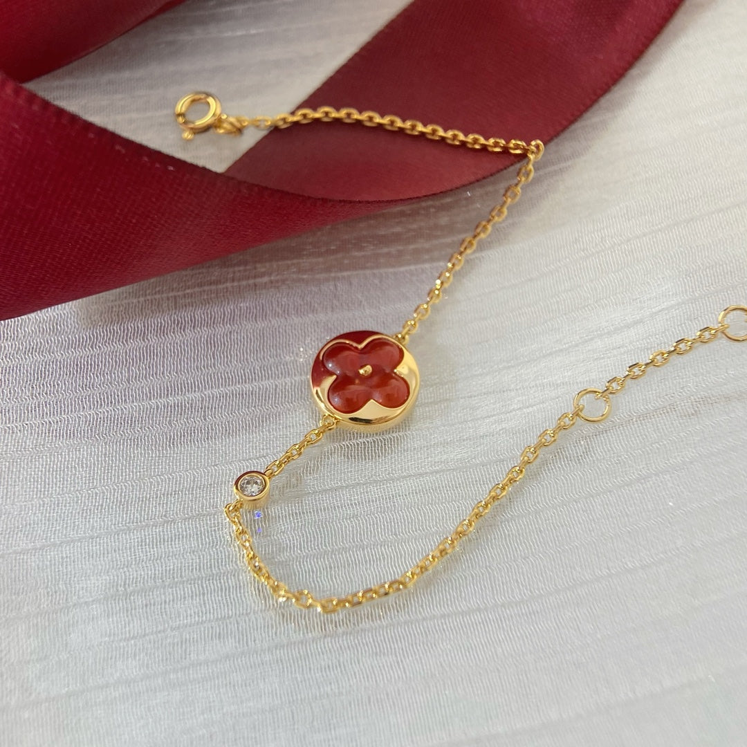 [Love Lucky]Sonnenanhänger Karneol Armband