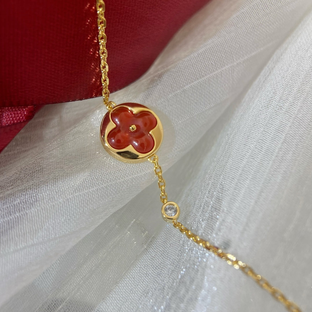 [Love Lucky]Sonnenanhänger Karneol Armband