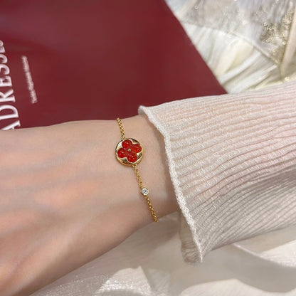 [Love Lucky]Sonnenanhänger Karneol Armband
