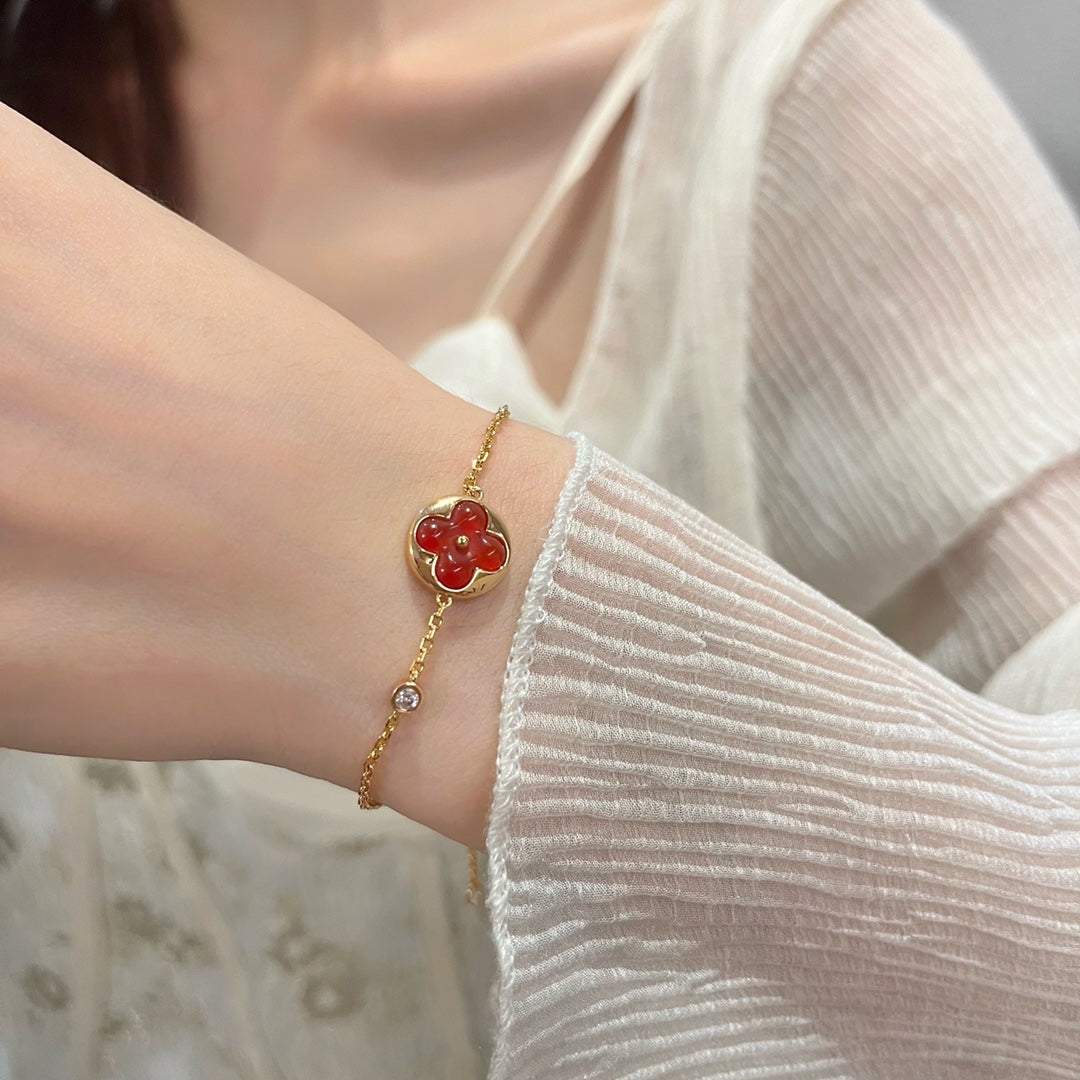 [Love Lucky]Sonnenanhänger Karneol Armband