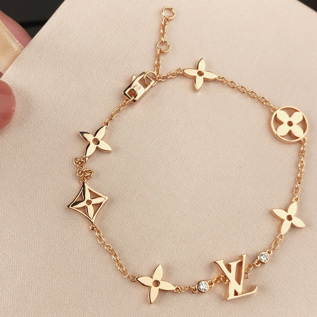 [Love Lucky]Stern und Sonne 7 Motive Gold Armband