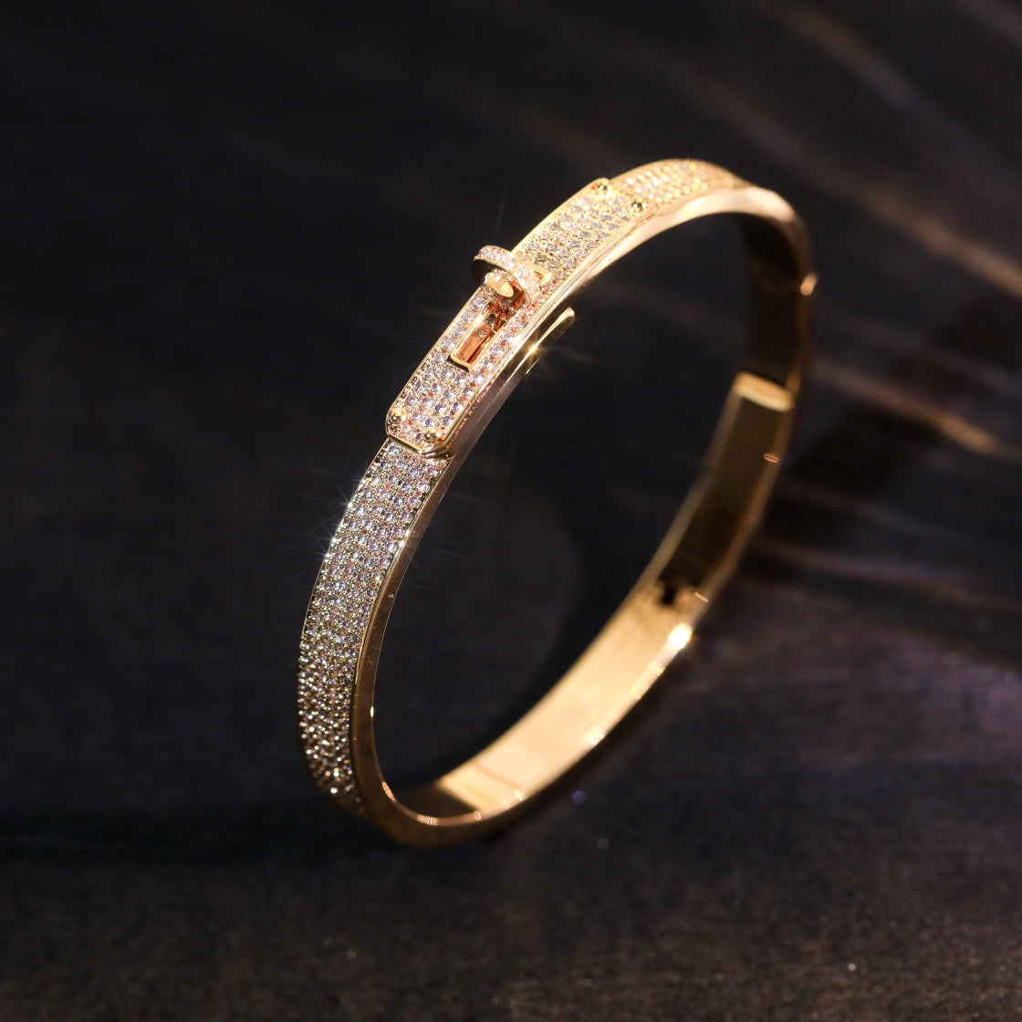[Love Lucky]KELLY BRACELET DIAMOND PAVED