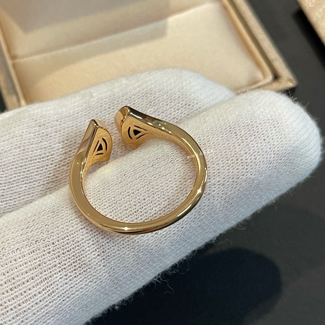 [Love Lucky] DREAM MALACHIT DIAMANT OFFENER RING