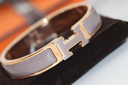 [Love Lucky]H BRACELET 12MM BROWN
