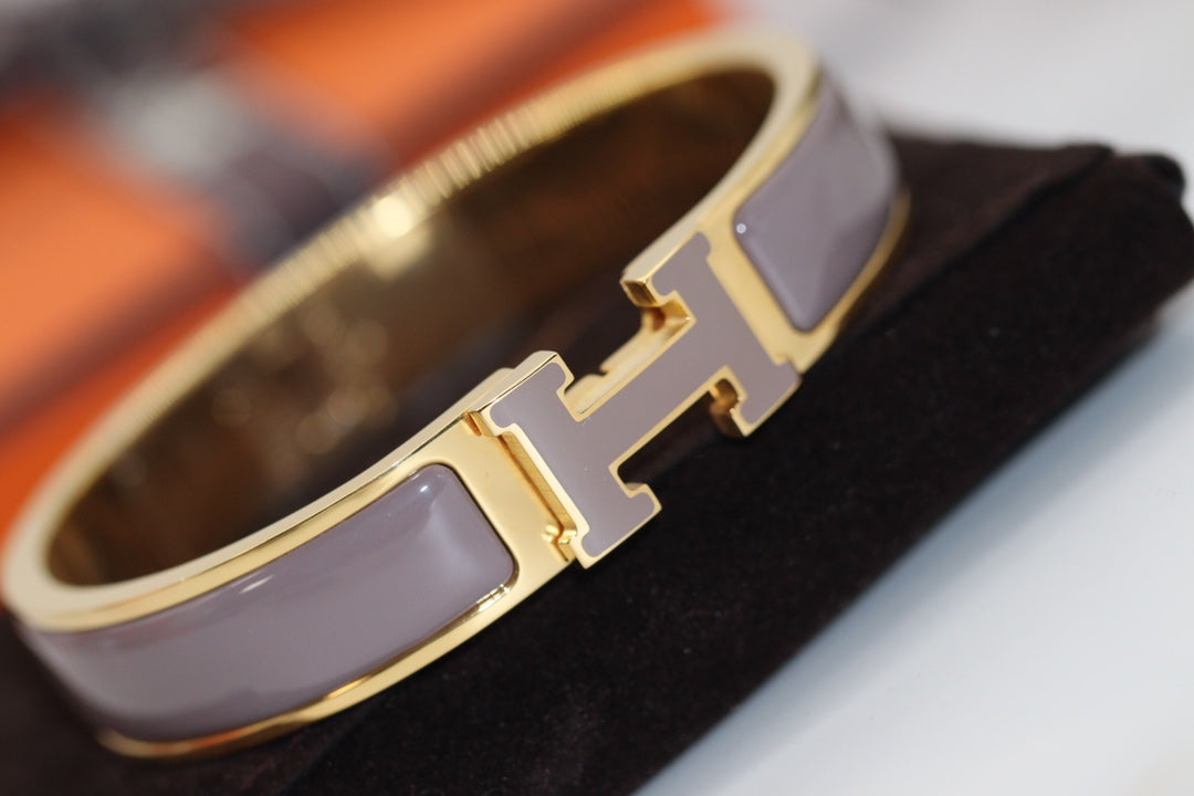 [Love Lucky]H BRACELET 12MM BROWN