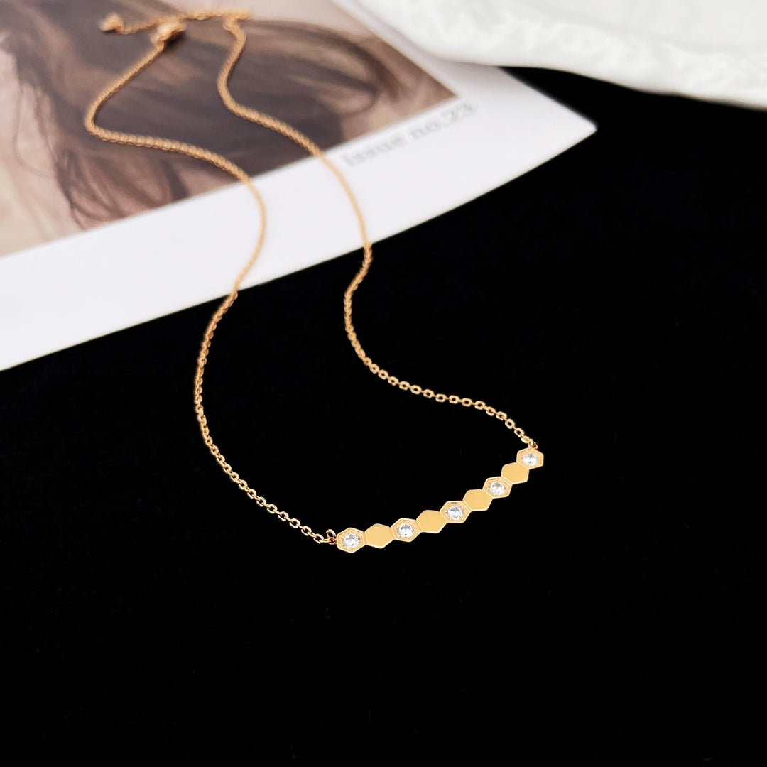 [Love Lucky] BEE MY LOVE DIAMANT-HALSKETTE