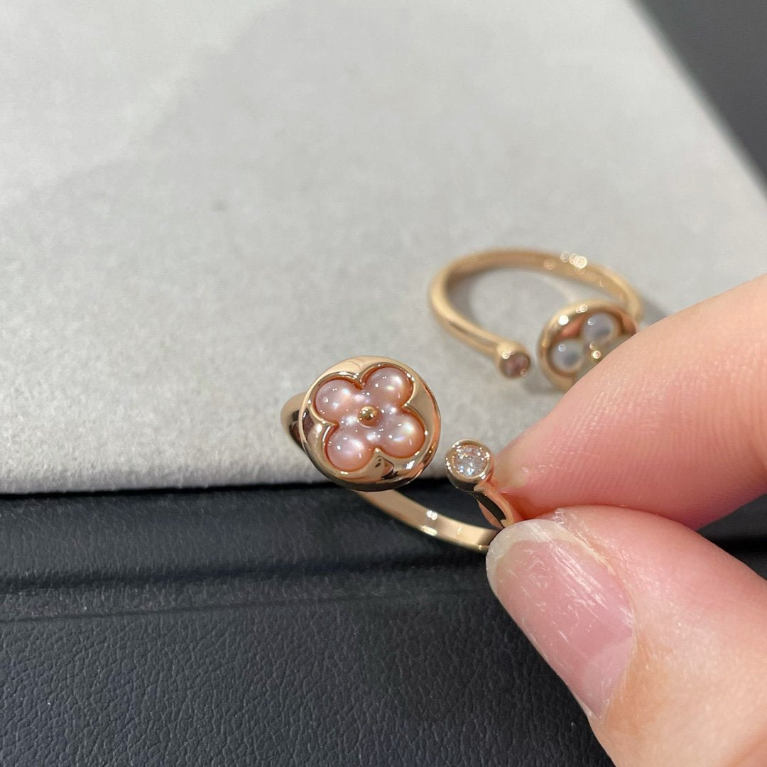 [Love Lucky]SUN 1 DIAMANT PINK MOP RING