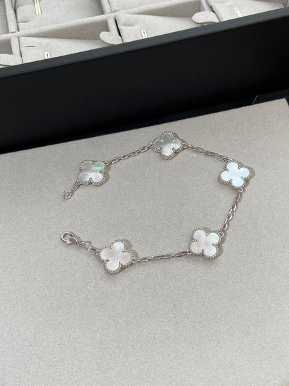 [Love Lucky]CLOVER SILBER MOP 5 MOTIV ARMBAND 