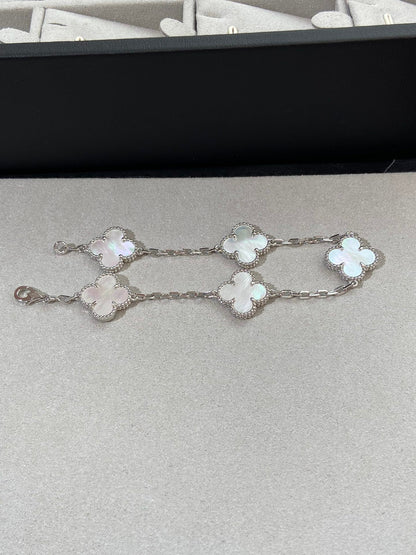 [Love Lucky]CLOVER SILBER MOP 5 MOTIV ARMBAND 