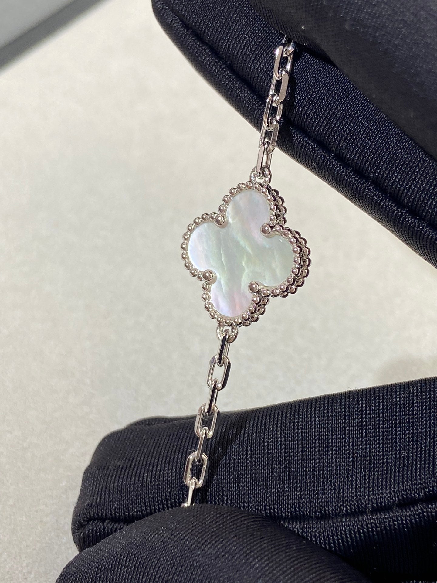 [Love Lucky]CLOVER SILBER MOP 5 MOTIV ARMBAND 