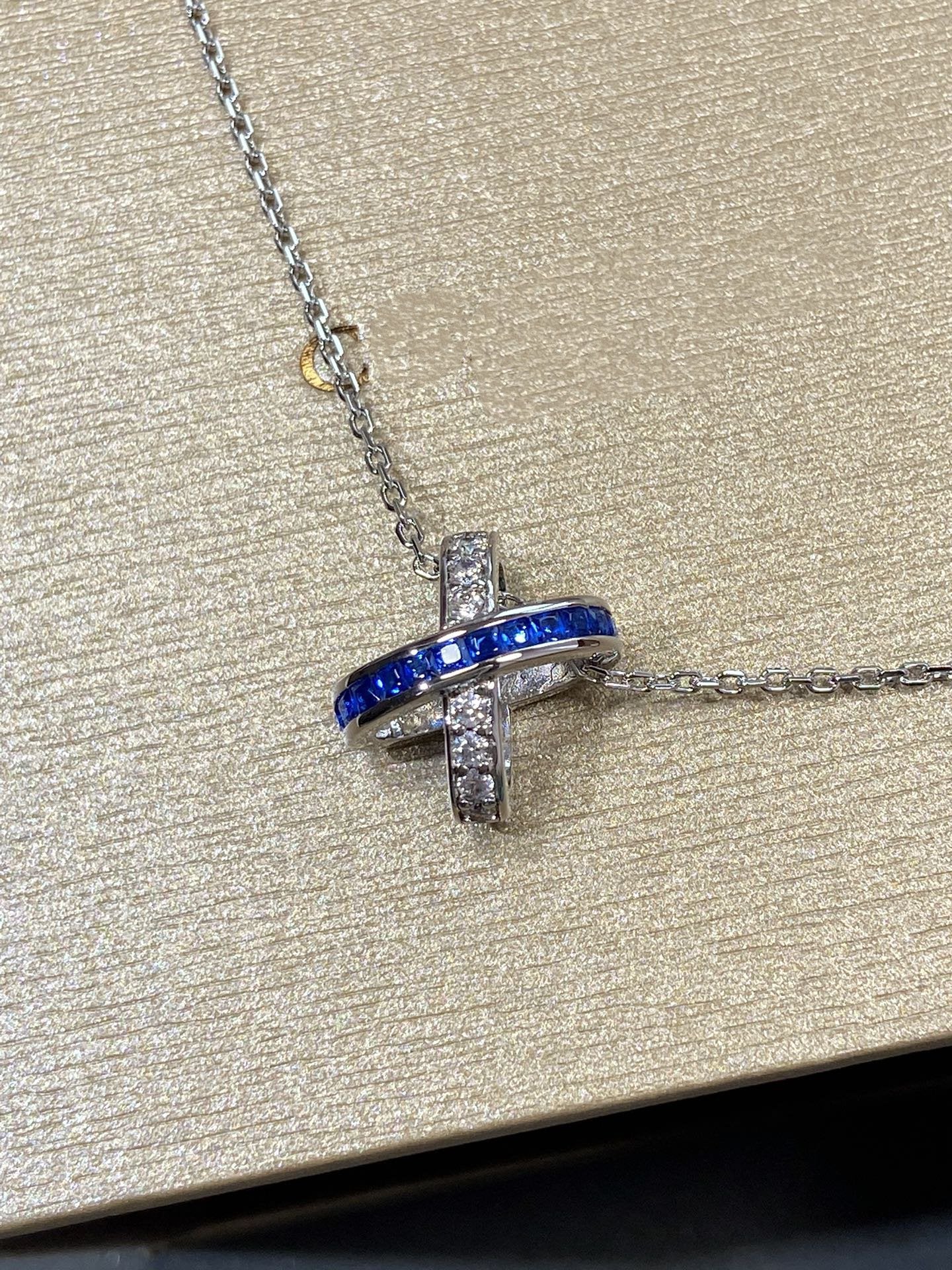 [ラブラッキー]リアン ダイヤモンド シルバーネックレス