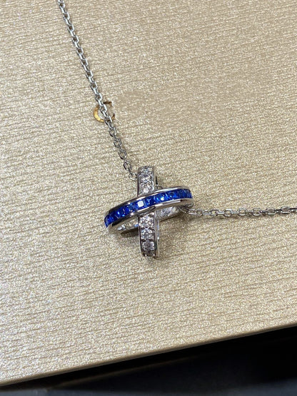 [ラブラッキー]リアン ダイヤモンド シルバーネックレス