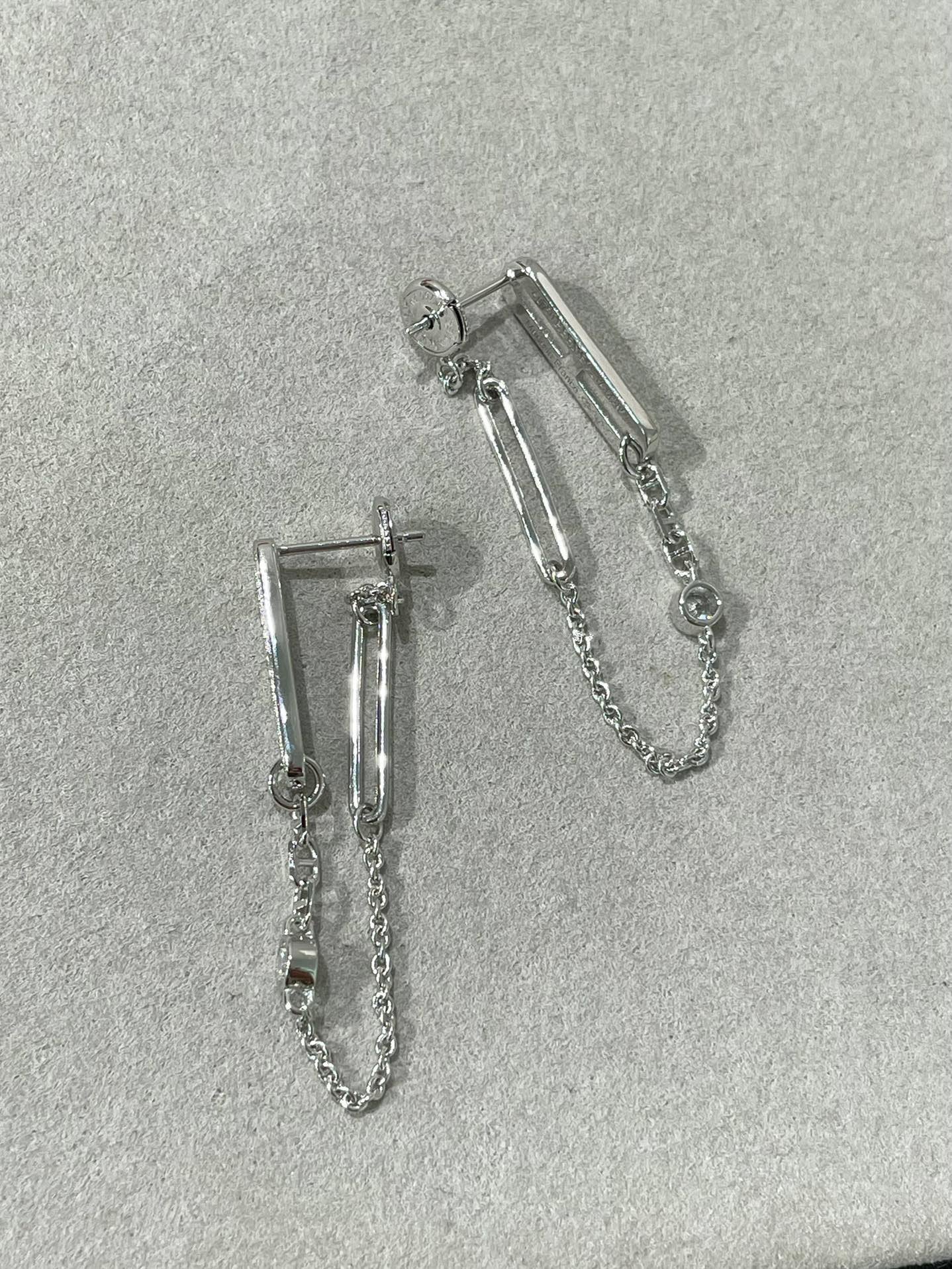 [Love Lucky]CHAINE CHAOS DIAMOND DROP EARRINGS