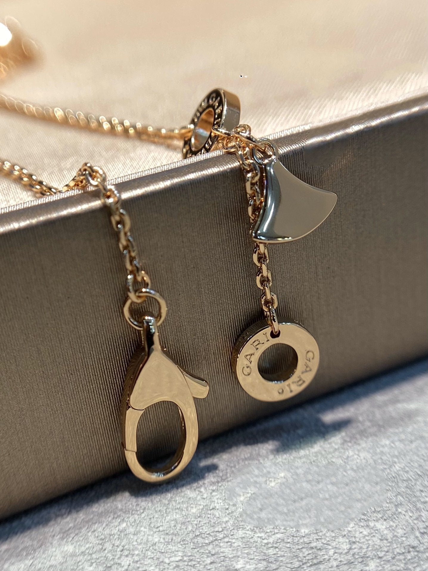 [Love Lucky] DREAM MALACHIT DIAMANT GEPAART ROTGOLD HALSKETTE