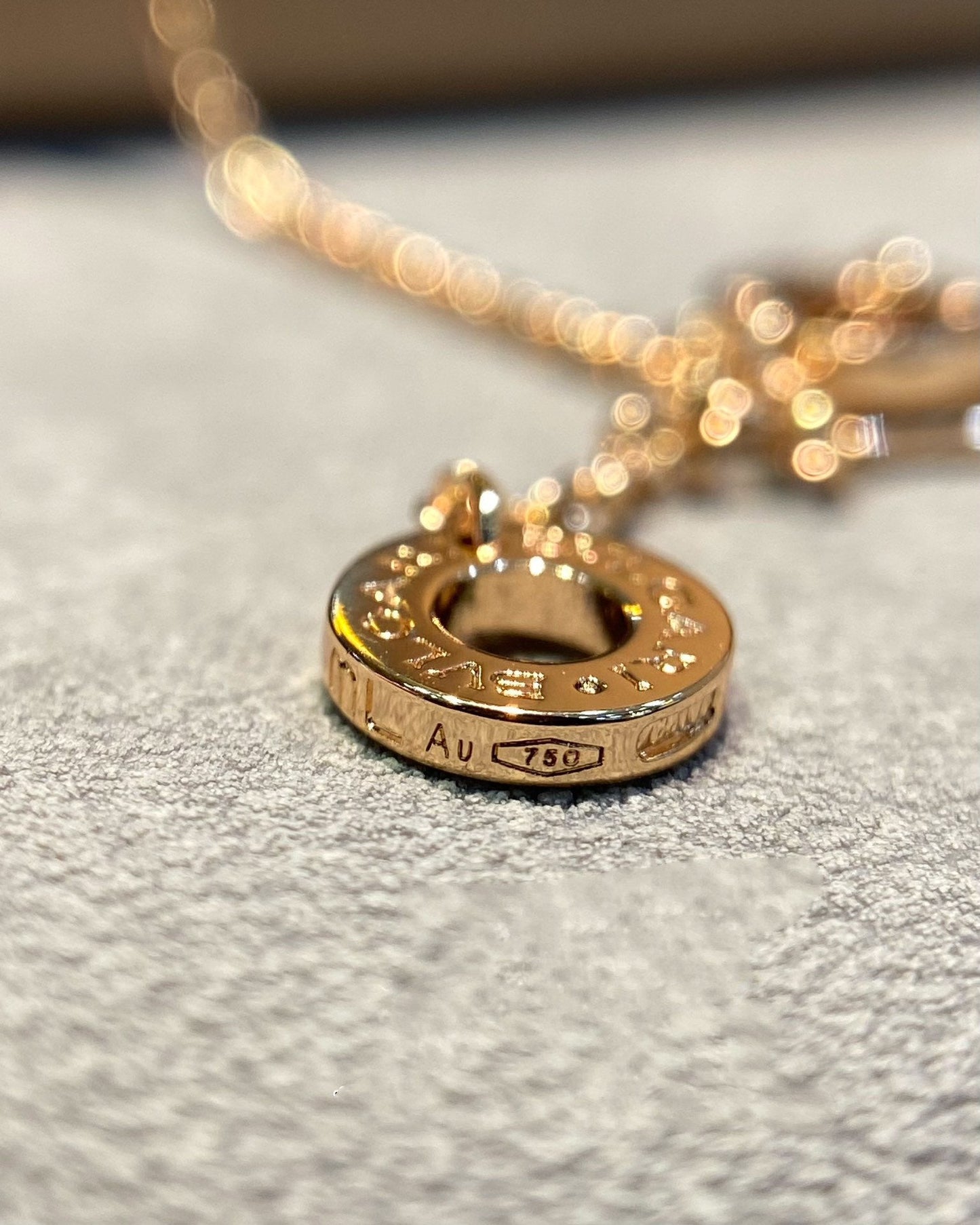 [Love Lucky] DREAM MOP DIAMANT GEPAART ROSA GOLD HALSKETTE