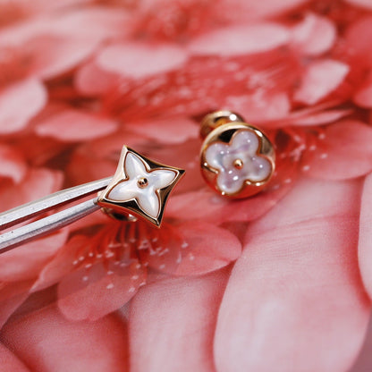 [Love Lucky] Ohrstecker mit Stern und Sonne, Roségold, Mops