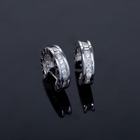 [Love Lucky]ZERO 1 MINI SILBER DIAMANT OHRRINGE