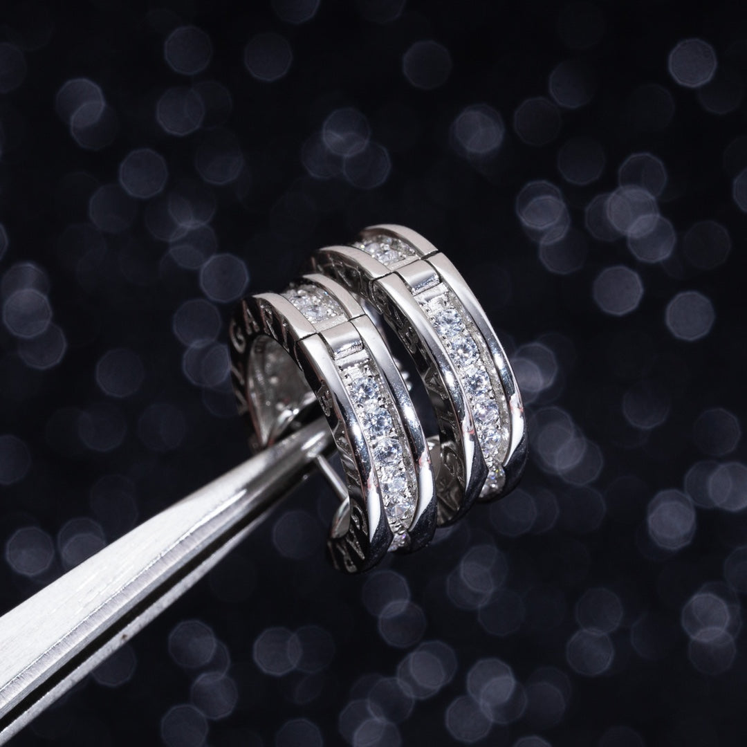 [Love Lucky]ZERO 1 MINI SILBER DIAMANT OHRRINGE