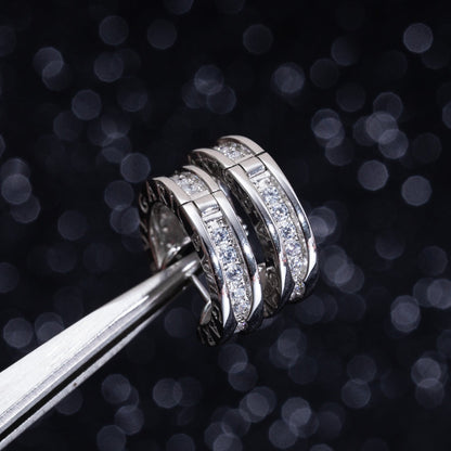 [Love Lucky]ZERO 1 MINI SILBER DIAMANT OHRRINGE